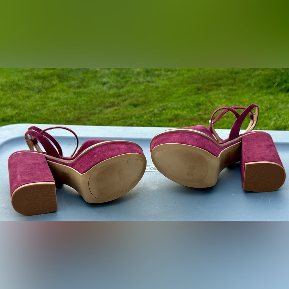 ⛵️Free People Velvet Remi Double Strap Platform Heels - Picture 8 of 16